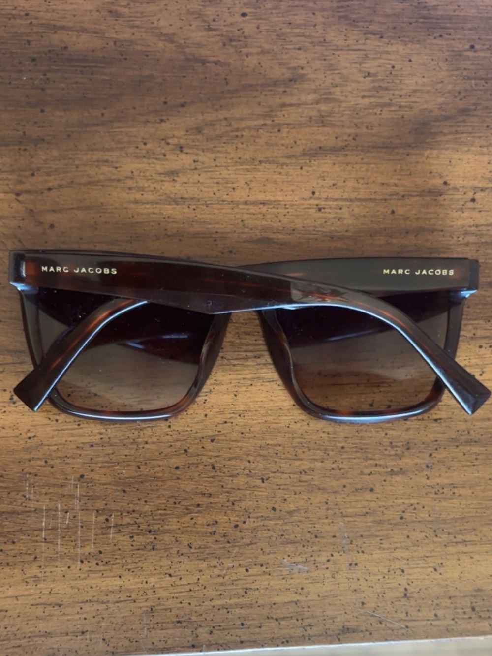 Marc Jacobs Dark Tortoise Rectangular Sunglasses